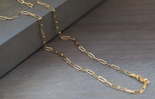 Load image into Gallery viewer, 18K Yellow Gold 2.22mm Small Open Link Chain Necklace
