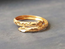 Load image into Gallery viewer, 21K Yellow Gold Heart Wrap Ring
