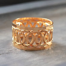 Load image into Gallery viewer, 21K Yellow Gold Wide Band Ring 11mm
