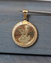 Load image into Gallery viewer, 18K Yellow Gold Pendant with CZ Pendant

