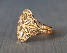 Load image into Gallery viewer, 21K Yellow Gold Wide Womens Ring 17.7mm
