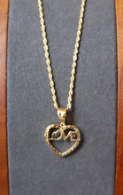 Load image into Gallery viewer, 18K Yellow Gold Love Heart Pendant Necklace
